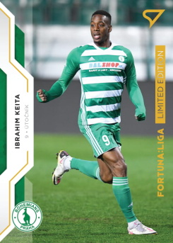 Ibrahim Keita Bohemians Praha SportZoo FORTUNA:LIGA 2020/21 2. serie Gold Limited /99 #250